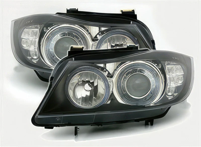 Angel eye headlamps with LED indicator