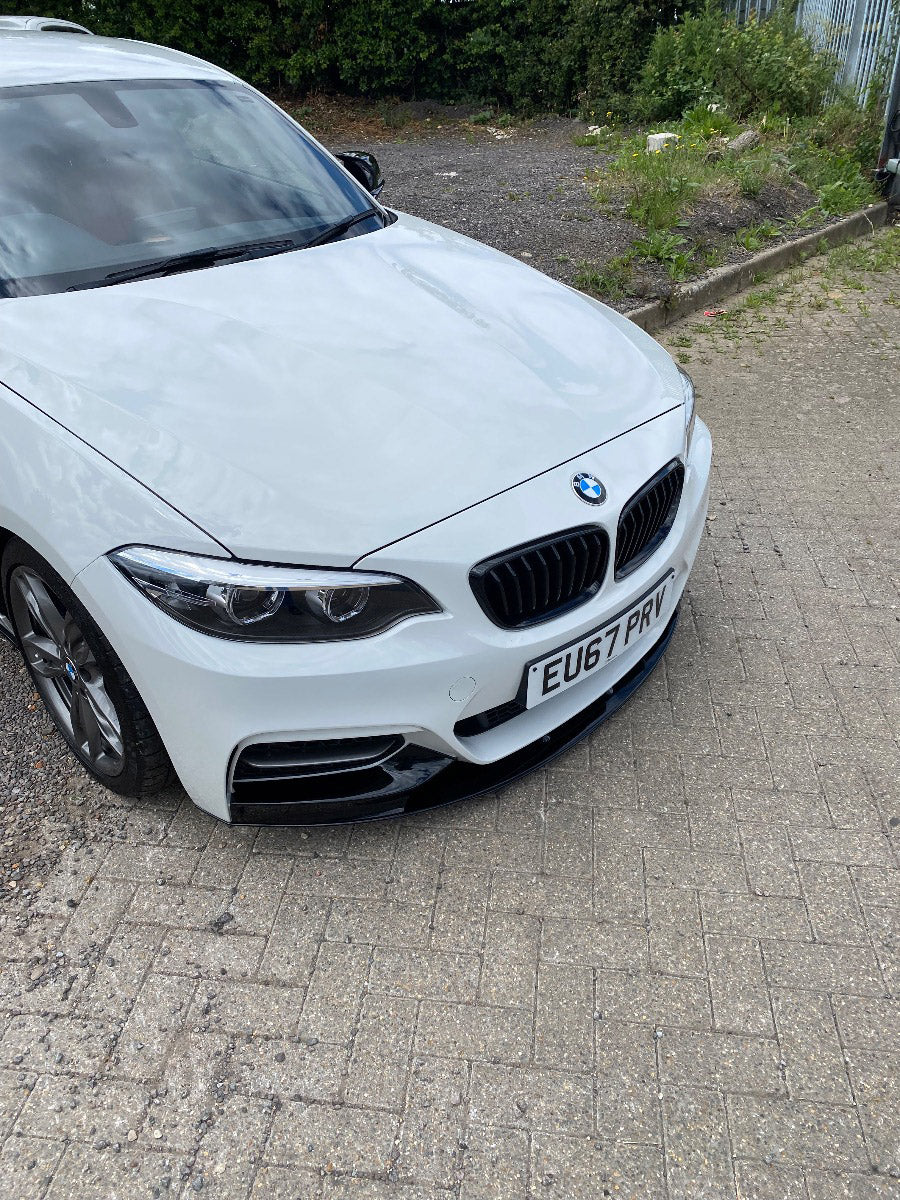 BMW 2 SERIES F22/F23 GLOSS BLACK SPLITTER - MP STYLE - BLAK BY CT CARBON - Image 3