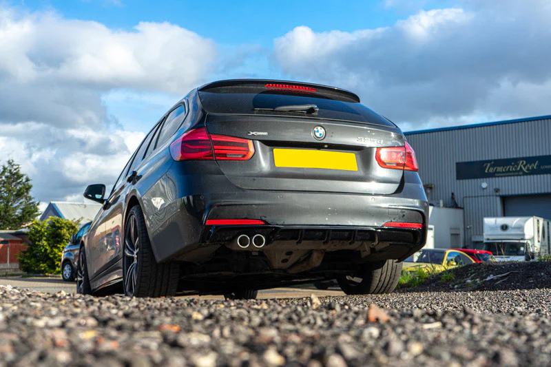 BMW 3 SERIES F30 GLOSS BLACK LEFT EXHAUST DIFFUSER - MP STYLE - BLAK BY CT CARBON - Image 4