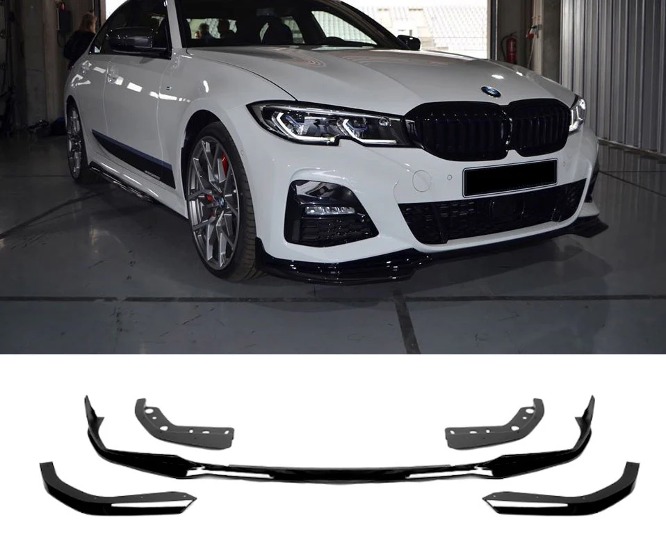 BMW 3 Series G20 G21 5PC Gloss Black M Performance Front Splitter
