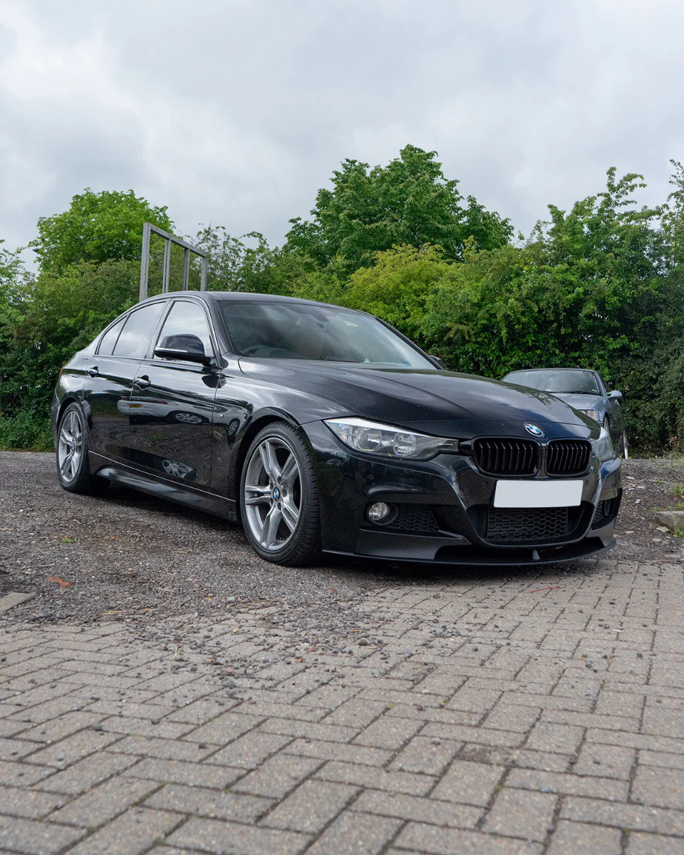 BMW F30 3 SERIES MATTE BLACK SPLITTER - MP STYLE - Image 2