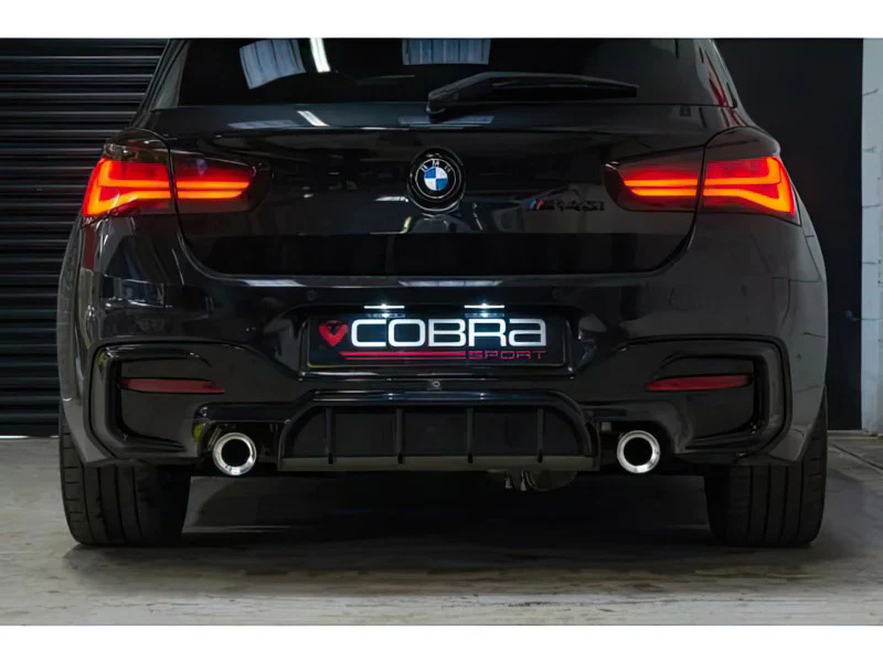 BMW F32 F33 F36 440i EXHAUST TAILPIPES - LARGER 3.5" BLACK CERAMIC REPLACEMENT SLIP ON OE STYLE - Image 2