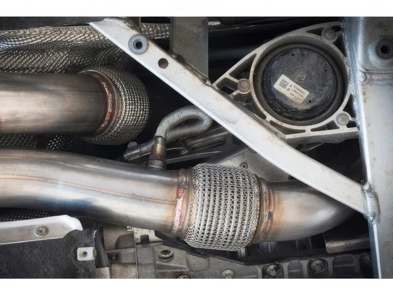 BMW F87 M2 COMPETITION 3" PRIMARY DECAT DOWNPIPE - Image 2