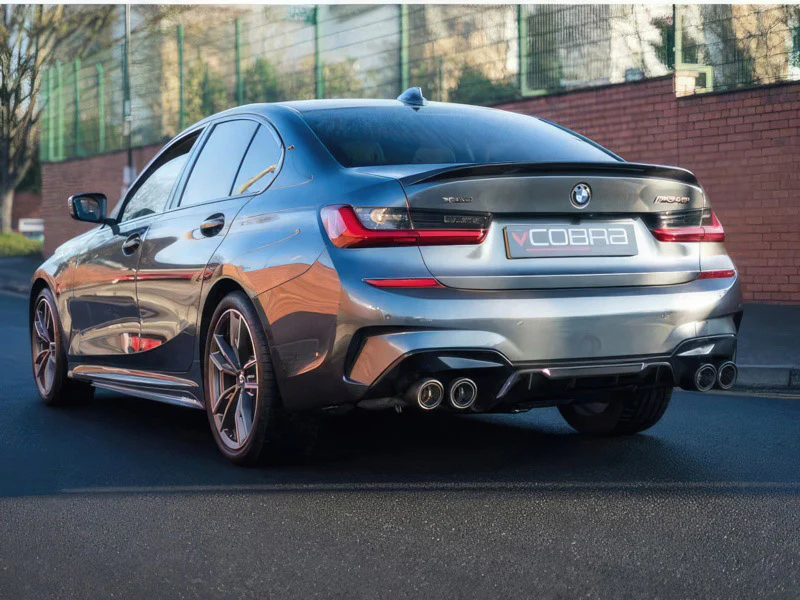 BMW G20 G21 M340I SINGLE VALVED QUAD EXIT GPF/PPF BACK PERFORMANCE EXHAUST - Image 3