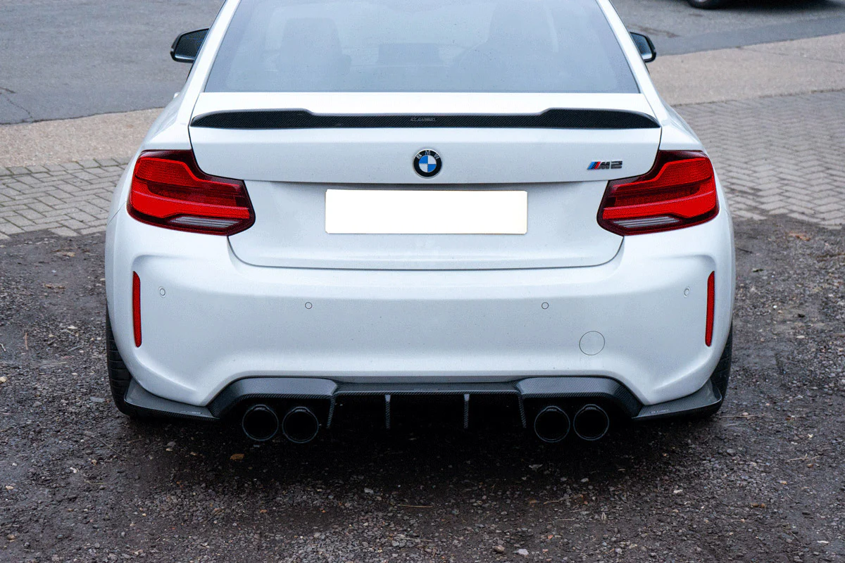 BMW M2 / M2C F87 CARBON FIBRE DIFFUSER - V STYLE - Image 5