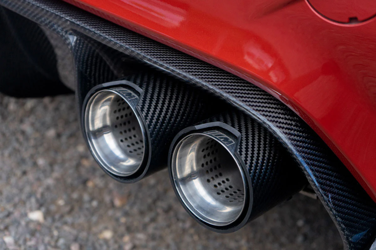 BMW M2/M3/M4/M5 F10/F80/F82/F83/F87 CARBON FIBRE EXHAUST TIPS - CHROME x4 - Image 4