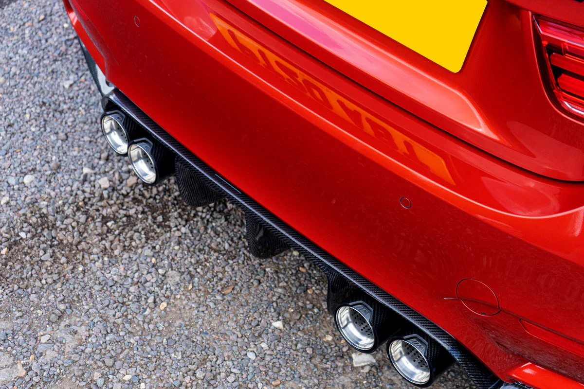 BMW M2/M3/M4/M5 F10/F80/F82/F83/F87 CARBON FIBRE EXHAUST TIPS - CHROME x4 - Image 5