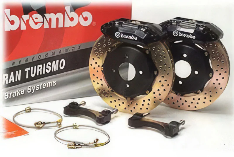 Brembo GT big brake kit, front axle, all mini models. Come with 320x28mm discs