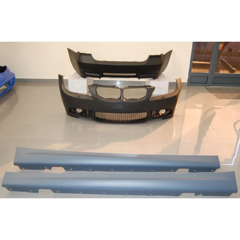 E90 M look bodykit, front and rear bumpers and side skirts, saloon 2008 on facelift LCI
