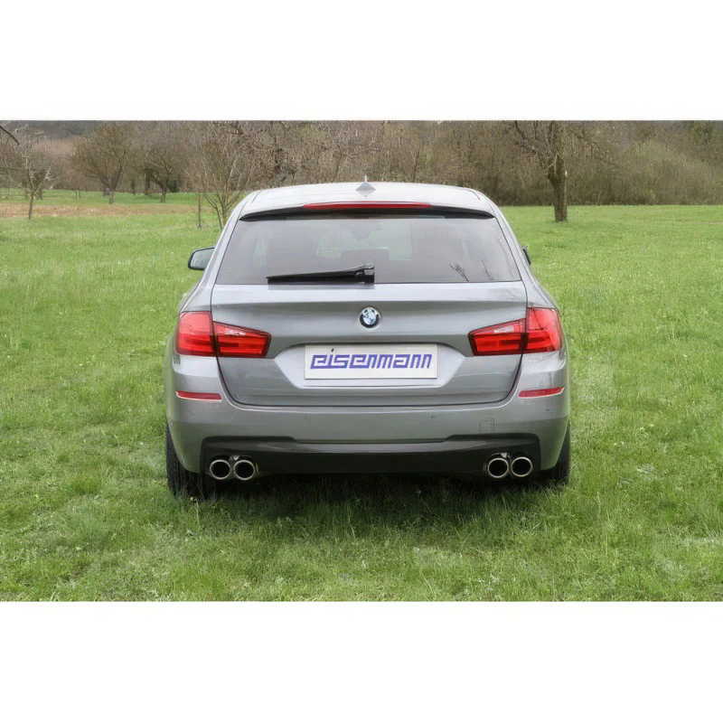 Eisenmann rear exhaust section with 4x90mm tailpipes for all F10 and F11 550i models