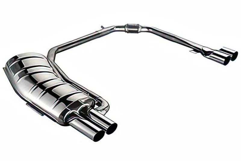 Eisenmann rear section with 4 x 70 mm tailpipes for 318i, 320i