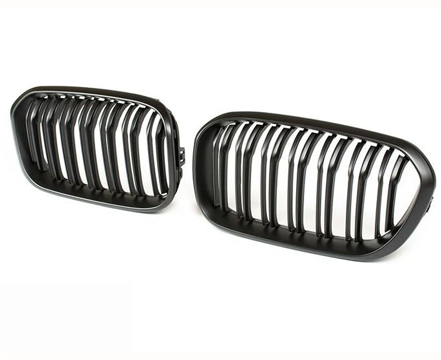 F20/21 LCI matte black grilles double slat