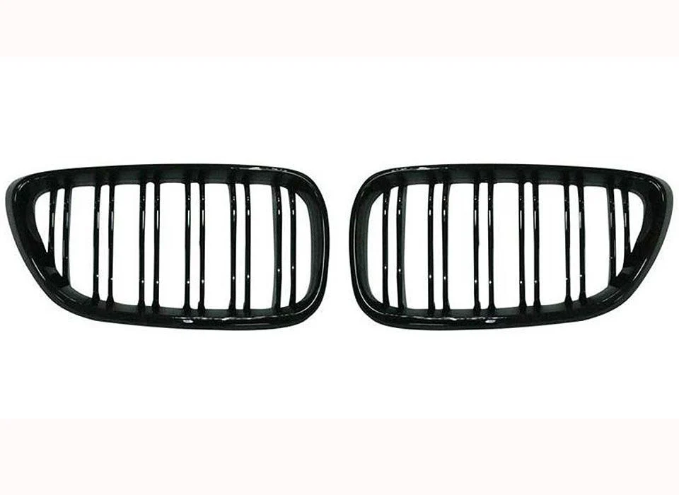 F22 gloss black grille with double grille spokes
