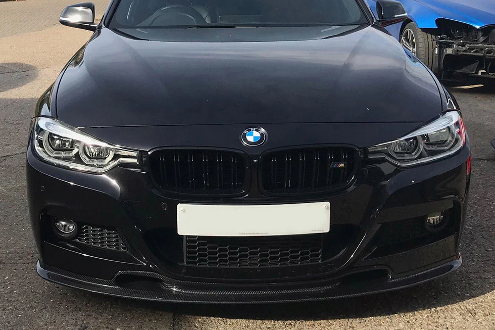 F30 F31 MStyle Evo Carbon Fibre Front Splitter for BMW 3 Series