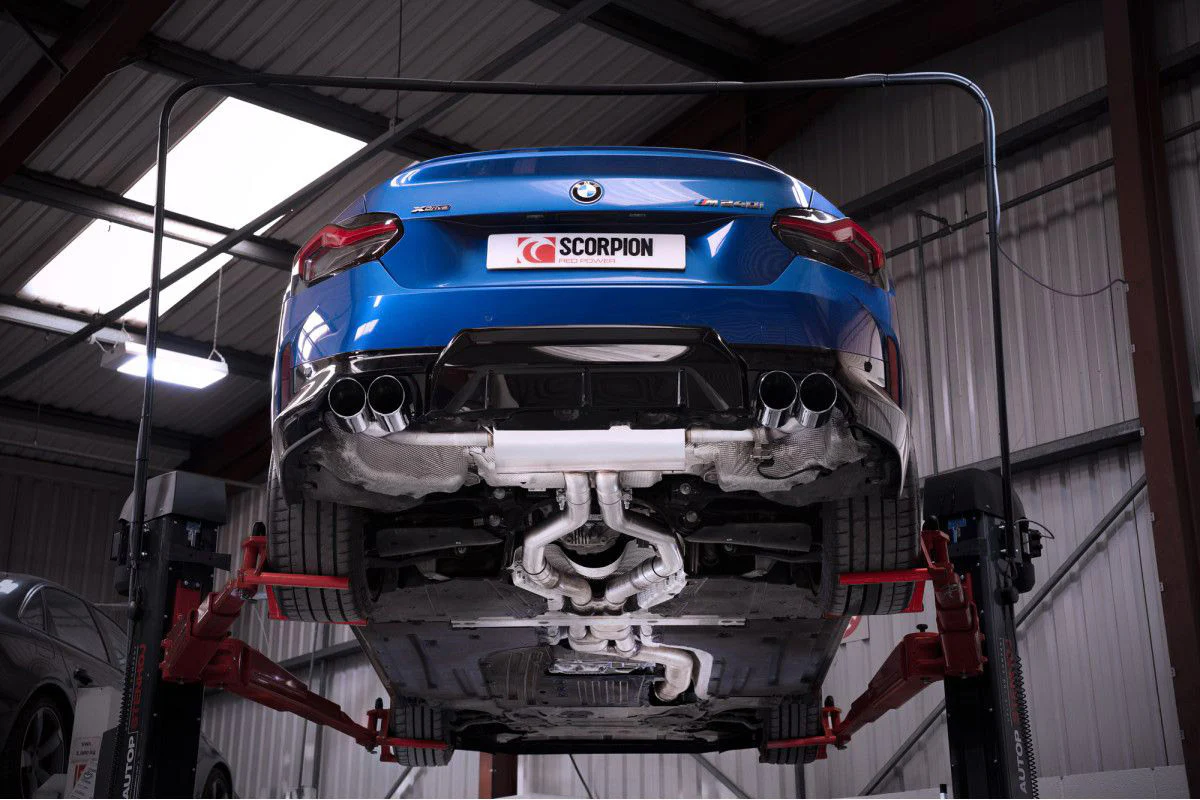 G42 M240I GPF BACK EXHAUST SYSTEM WITH ELECTRONIC VALVE - STW TAIL PIPES - Image 3