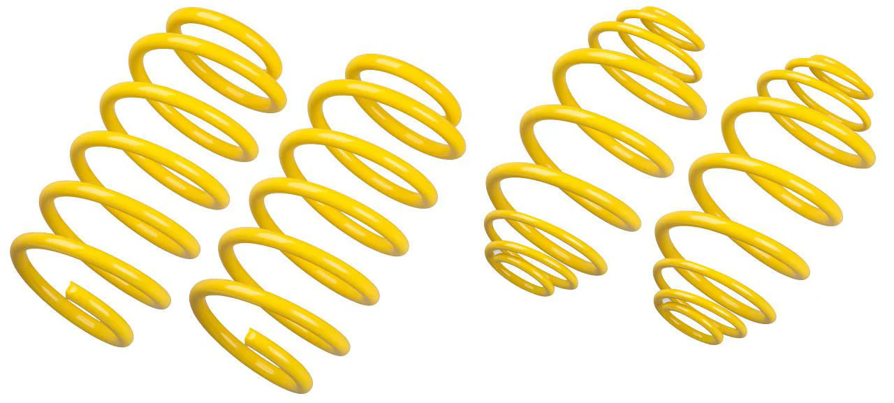 KW lowering spring kit for 5 series E39, 6 cyl petrol and 4 cyl diesel models, touring - lowers 35mm front