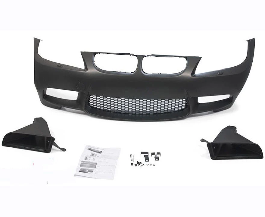 'M'' look front bumper for all E90/91 LCI models with headlamp cleaning system without PDC sensors