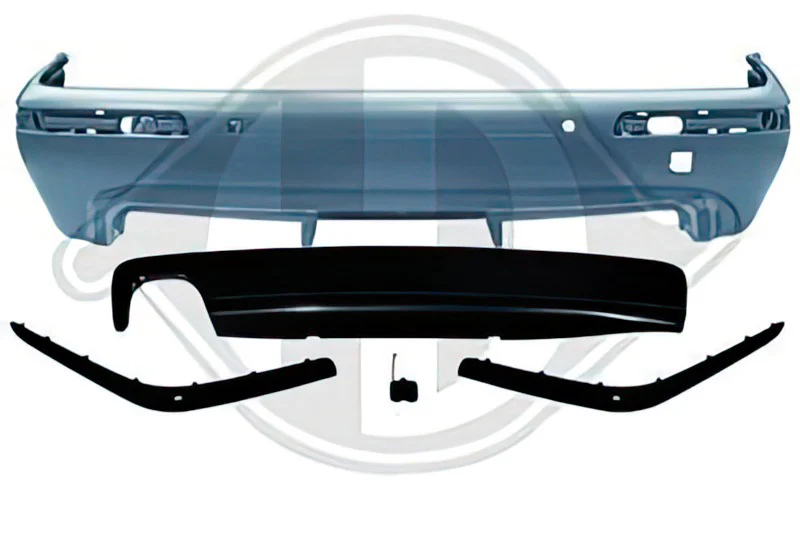 MStyle rear bumper kit (for single exhaust) with PDC