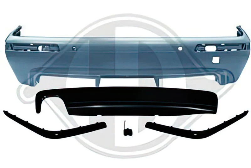 MStyle rear bumper kit (for single exhaust) without PDC
