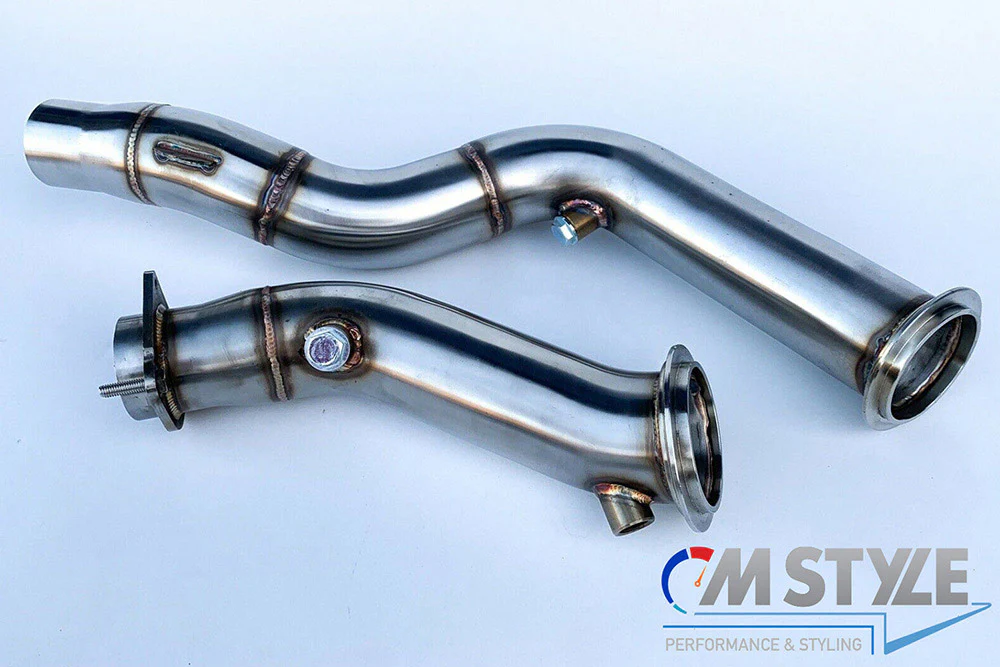MTC MOTORSPORT F80 M3 F82 M4 STAINLESS STEEL DECAT DOWNPIPE EXHAUST PIPE