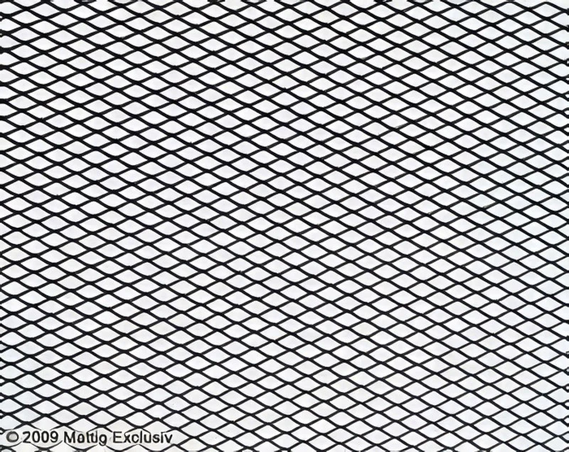 Universal black mesh, aluminium