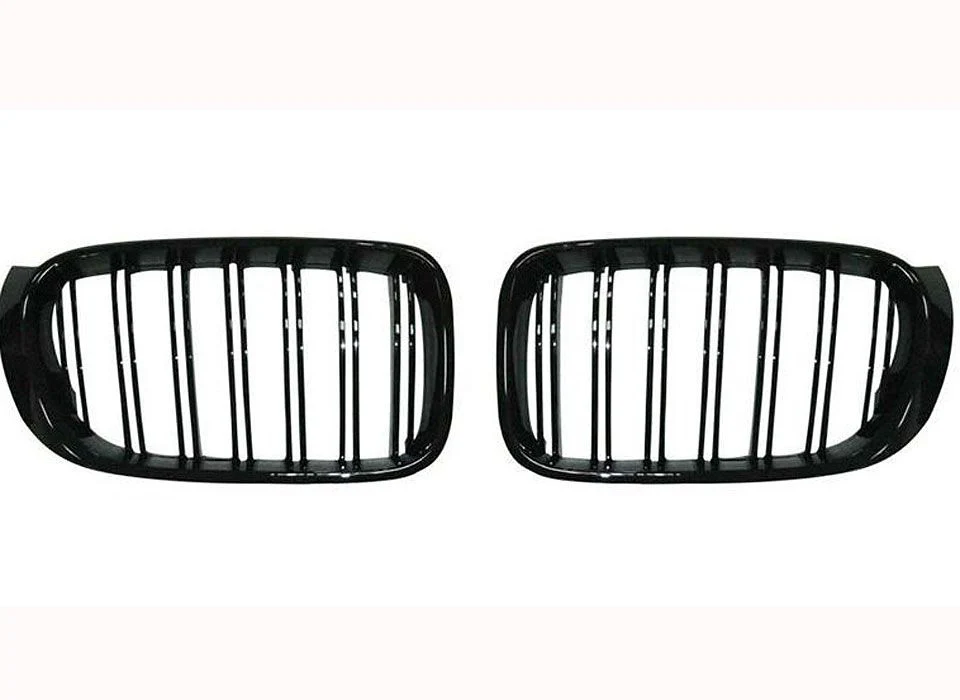 X3 F25 gloss black grille set with double grille